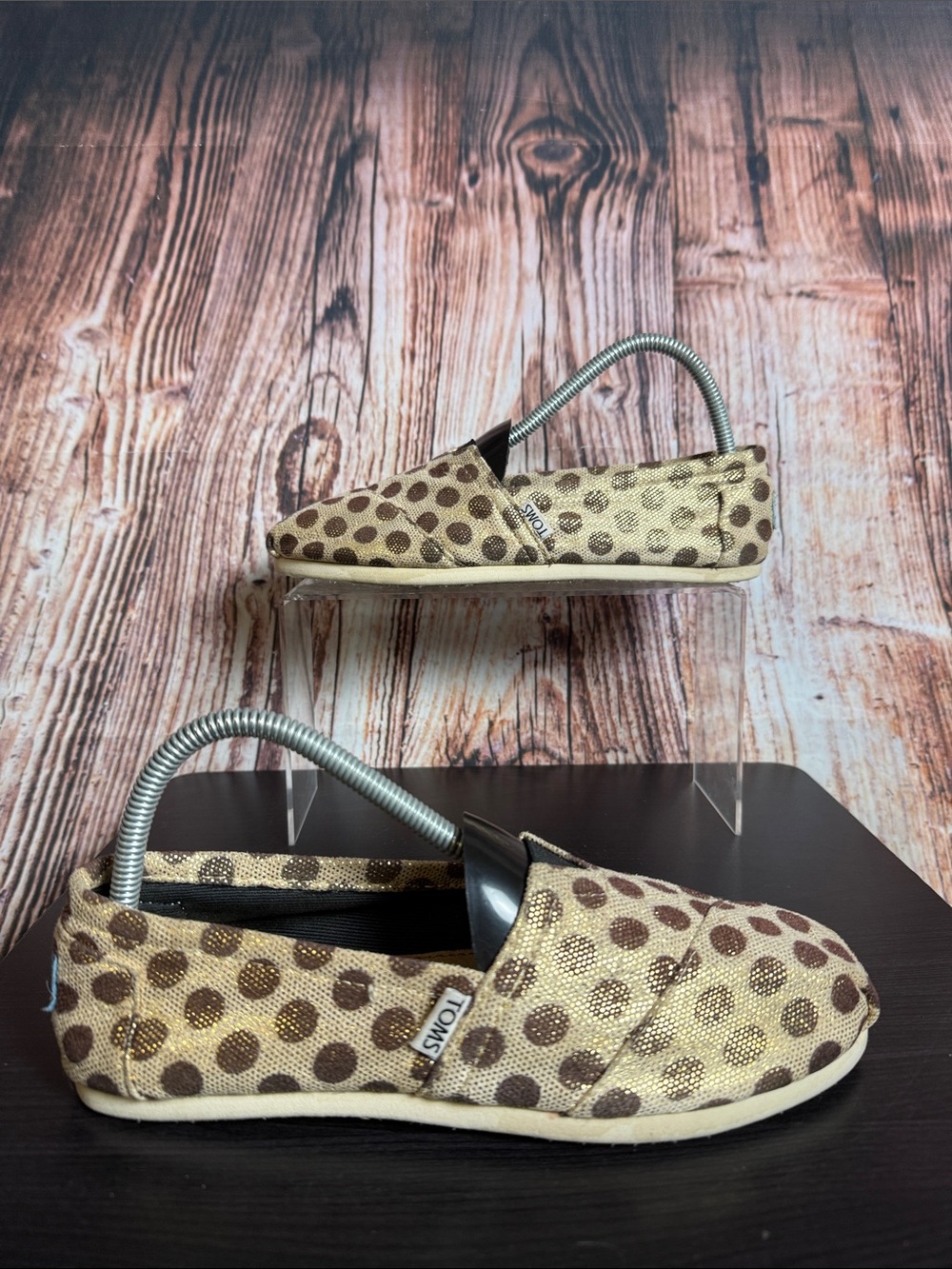 Toms Polka Dot Alpargata Flats Womens Sz 8